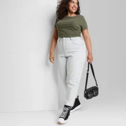 Women's Super-High Rise Tapered Jeans - Wild Fable™ Ultra Light Wash -Wild Fable GUEST 6bc07616 8dff 4522 9e3a 572c492913bd