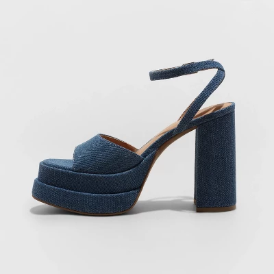 Women's Alessia Platform Heels - Wild Fable™ Blue 1 Women's Alessia Platform Heels - Wild Fable™ Blue