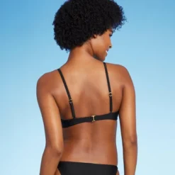 Women's Low Coverage Mini Bralette Bikini Top - Wild Fable⢠Black