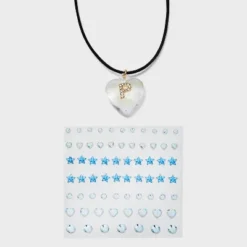 Acrylic Heart With Face Gems Pendant Necklace - Wild Fable™ Clear/Black 38 Acrylic Heart With Face Gems Pendant Necklace - Wild Fable™ Clear/Black -Wild Fable GUEST 70cb4fa5 1f65 4bc4 bd1e 914ab0287042