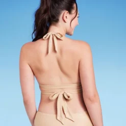 Women's Longline Wrap Front Bralette Bikini Top - Wild Fable™ Gold -Wild Fable GUEST 70fdb681 dfdc 4007 8186 efa1480352f7