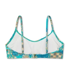 Women's Scoop Front Bralette Bikini Top - Wild Fable™ Blue Patchwork Print 13 Women's Scoop Front Bralette Bikini Top - Wild Fable™ Blue Patchwork Print -Wild Fable GUEST 757ef835 f2ee 4b6a 991e 60c0c3e96ff4