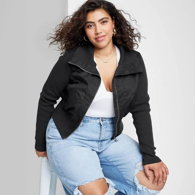 Women's Twill Bomber Jacket - Wild Fable™ 3 Women's Twill Bomber Jacket - Wild Fable™ - Image 3