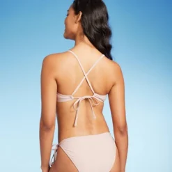 Women's Striped Crochet Bralette Bikini Top - Wild Fableā¢