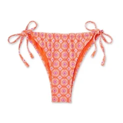 Women's Ultra High Leg Adjustable Coverage Bikini Bottom - Wild Fable™ Orange Tile Print -Wild Fable GUEST 82a730ff e623 4f2f a8d5 0dd2792ad1dc