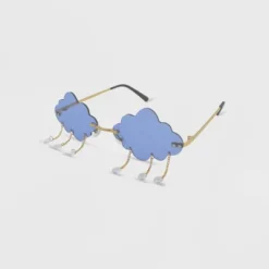 Women's Metal Cloud Flower Shaped Novelty Sunglasses - Wild Fable™ Blue