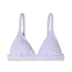 Women's Wavy Terry Textured Triangle Bikini Top - Wild Fable™ Lilac Purple -Wild Fable GUEST 8ffec605 35e6 40ff b4ef 42cee51458bc