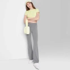Women's High-Waisted Flare Leggings - Wild Fable™ Heather Gray -Wild Fable GUEST 90a4be30 da89 4939 a3a6 0aca3cbfb7c4