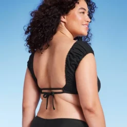 Women's Cap Sleeve Smocked Bralette Bikini Top - Wild Fable™ -Wild Fable GUEST 9348d823 5432 484f 8f2c b0ff17b82845