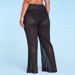 Women's Mesh Cover Up High Waist Flare Pants - Wild Fable™ -Wild Fable GUEST 939d24ed 0cbb 4273 93a5 a533695d5b67