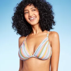 Women's Underwire Bikini Top - Wild Fable™ Multi Lurex Striped -Wild Fable GUEST 941b837c 2f2f 4f45 bc81 f0c82d98318a