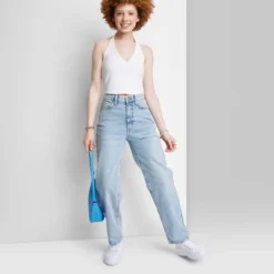 Women's High-Rise 90's Relaxed Slashed Straight Jeans - Wild Fable™ Light Wash 6 Women's High-Rise 90's Relaxed Slashed Straight Jeans - Wild Fable™ Light Wash -Wild Fable GUEST 98b5eb66 27b1 4604 a66d 1c3aac4ab20b
