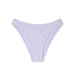 Women's Wavy Terry Textured Mid-Waist Ultra High Leg Cheeky Bikini Bottom - Wild Fable™ Lilac Purple -Wild Fable GUEST 9b50d98f ddf7 46ef 9151 af1ea844fa40