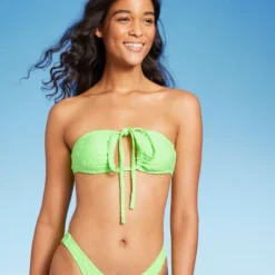 Women's Terry Textured U-Neck Multi-Way Bralette Bikini Top - Wild Fable™ Tropical Green 18 Women's Terry Textured U-Neck Multi-Way Bralette Bikini Top - Wild Fable™ Tropical Green -Wild Fable GUEST 9bbe87cb c5bc 4b12 9322 5b533e62a6d9