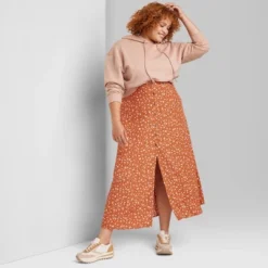 Women's Button-Front Printed Midi Skirt - Wild Fable™ 9 Women's Button-Front Printed Midi Skirt - Wild Fable™ -Wild Fable GUEST 9d3f549e f5e4 4c8c b693 d1363458e0f5