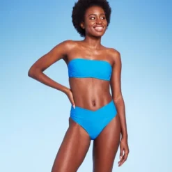 Women's Crossover High Leg Cheeky Mid-Rise Bikini Bottom - Wild Fable™ -Wild Fable GUEST a0aa0c57 dce1 4766 87ad a04c2e7a3de4