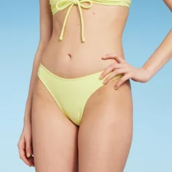 Women's High Leg Cheeky Bikini Bottom - Wild Fable™ Light Yellow 14 Women's High Leg Cheeky Bikini Bottom - Wild Fable™ Light Yellow -Wild Fable GUEST a2c99d9a 4aa1 45df abd7 63ac01000aa1