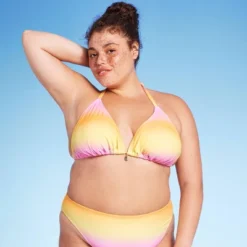 Women's Triangle Bikini Top With Shell Charm - Wild Fable™ -Wild Fable GUEST a2d169ca ee7e 4394 815d fa311c885912