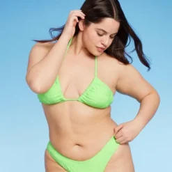 Women's Terry Textured U-Neck Multi-Way Bralette Bikini Top - Wild Fable™ Tropical Green 20 Women's Terry Textured U-Neck Multi-Way Bralette Bikini Top - Wild Fable™ Tropical Green -Wild Fable GUEST a309b754 293d 4983 8e44 cd10635dae70