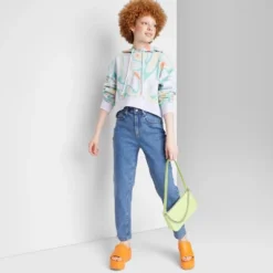 Women's Super-High Rise Curvy Tapered Jeans - Wild Fable™ Medium Wash -Wild Fable GUEST a438a7e3 1141 433f a376 1b45f338e0ea