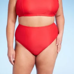 Women's High Waist Cheeky Bikini Bottom - Wild Fable™ Red -Wild Fable GUEST a646cca0 53d0 474f a191 22507164e4d1