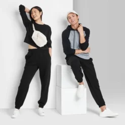 Women's High-Rise Fleece Sweatpants - Wild Fable™ -Wild Fable GUEST a8bfe3f5 b70e 4523 8f20 4b8c341bbd9c