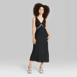 Women's Lace Detail Slip Midi Dress - Wild Fable™ -Wild Fable GUEST a9681466 2168 4a1c bd4f 69aca66b3b70