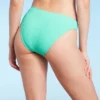 Women's Pucker Textured Cheeky Bikini Bottom - Wild Fable™ Sea Green