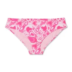 Women's Cheeky Bikini Bottom - Wild Fable™ Pink Heart Print -Wild Fable GUEST adaa046c 9855 4617 8684 f6260cc44412