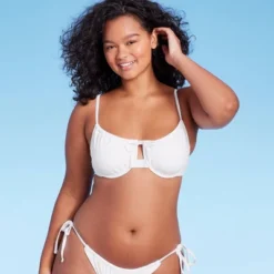 Women's Shirred Underwire Bikini Top - Wild Fable™ -Wild Fable GUEST afd0fd1c 9a48 402d 8784 5d72a4593689