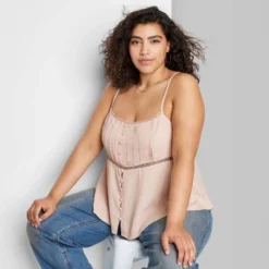 Women's Lace Trim Babydoll Cami - Wild Fable™ -Wild Fable GUEST b31ddc4c 5679 4166 a22a 8176eda16920