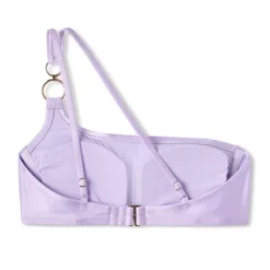 Women's Ring Detail One Shoulder Bralette Bikini Top - Wild Fable™ Shiny Light Purple -Wild Fable GUEST b3fb0d38 695d 40d8 9adb 9a8a2fd618c3