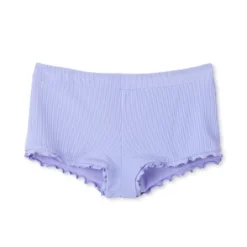 Women's Ruffle Detail Ribbed Cheeky Boyshorts Bikini Bottom - Wild Fable™ Purple -Wild Fable GUEST b40a597e 8730 48b3 ba18 b428c835c366