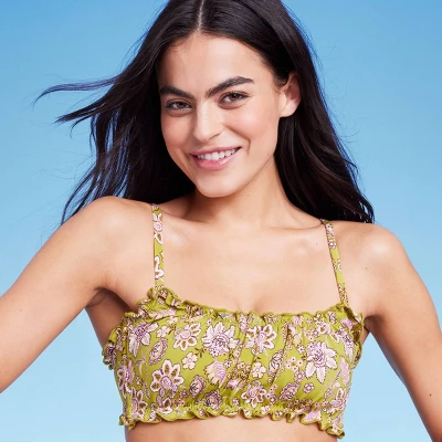 Women's Ruffle Detail Bralette Bikini Top - Wild Fable™ 2 Women's Ruffle Detail Bralette Bikini Top - Wild Fable™ - Image 2