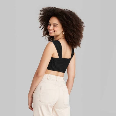 Women's Sweater Tiny Bra Top - Wild Fable™ 2 Women's Sweater Tiny Bra Top - Wild Fable™ - Image 2