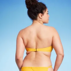 Women's Knot-Front Bandeau Bikini Top - Wild Fable™ Yellow -Wild Fable GUEST b6c2a017 a0e6 4ade 9616 180d51cff5b1