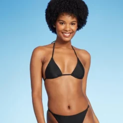 Women's Low Coverage Mini Triangle Bikini Top - Wild Fable™ Black -Wild Fable GUEST ba8c8342 43c6 4d62 a7f6 43b9cf226804