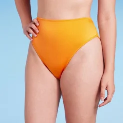 Women's Ribbed High Waist High Leg Extra Cheeky Bikini Bottom - Wild Fable™ Orange -Wild Fable GUEST bc34e0c2 4df9 44ed a9dc 3845fb82861d