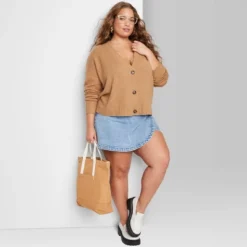 Women's Slouchy Button-Front Cardigan - Wild Fable™ -Wild Fable GUEST bf48b1cb 0a72 4896 957f 7c851cd47ee3