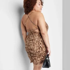 Women's Lace-Up Back Satin Mini Bodycon Dress - Wild Fable™ -Wild Fable GUEST c08c3923 49ef 4ef9 81c4 7540aec24663