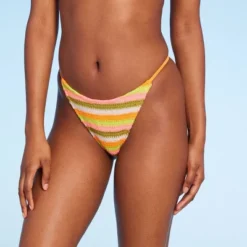 Women's Extra Cheeky Extra High Leg Crochet Bikini Bottom - Wild Fable™ Multi Orange Striped 9 Women's Extra Cheeky Extra High Leg Crochet Bikini Bottom - Wild Fable™ Multi Orange Striped -Wild Fable GUEST c16e9bdb fb77 448e a2b6 8f1bf9527087