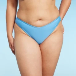 Women's V-Front High Leg Cheeky Bikini Bottom - Wild Fable™ Bright Blue -Wild Fable GUEST c4ebeed0 7e2c 4cf1 9ef4 c54ad880fa96