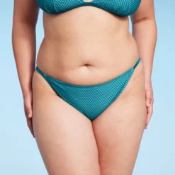 Women's Crochet Overlay Extra Cheeky Bikini Bottom - Wild Fable™ Green -Wild Fable GUEST caf16eaa 990d 4e95 aee9 e546a644abbc