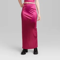 Women's High-Rise Shine Knit Maxi Skirt - Wild Fable™