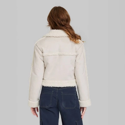 Women's Faux Shearling Jacket - Wild Fable™ 3 Women's Faux Shearling Jacket - Wild Fable™ - Image 3
