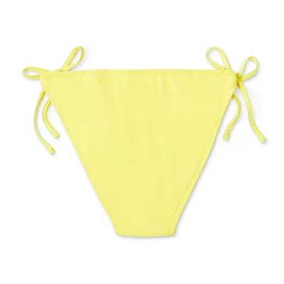 Women's Side-Tie Cheeky Bikini Bottom - Wild Fable™ Yellow 6 Women's Side-Tie Cheeky Bikini Bottom - Wild Fable™ Yellow - Image 6