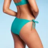 Women's Side-Tie Cheeky Bikini Bottom - Wild Fable™ Green