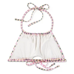 Women's Cut Out High Neck Bikini Top - Wild Fable™ Multi Check Print -Wild Fable GUEST d4cac5d2 0e34 459b ab29 21ccb8dbd1c6