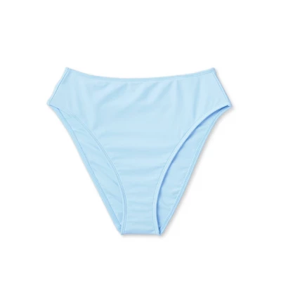 Women's High Leg Cheeky High Waist Bikini Bottom - Wild Fable™ Light Blue 5 Women's High Leg Cheeky High Waist Bikini Bottom - Wild Fable™ Light Blue - Image 5
