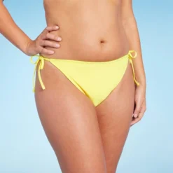 Women's Side-Tie Cheeky Bikini Bottom - Wild Fable™ Yellow 9 Women's Side-Tie Cheeky Bikini Bottom - Wild Fable™ Yellow -Wild Fable GUEST d64511ec 214e 480d bbb0 3278b8657618